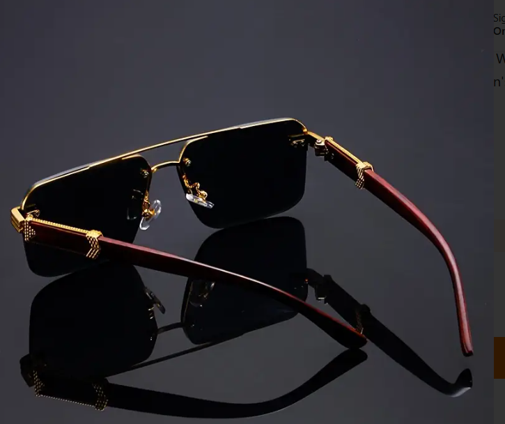 Royal Noir Gold Luxury Shades